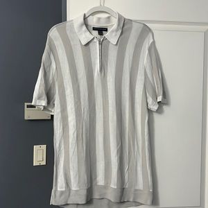 Saks Fifth Avenue Mens half zip Polo